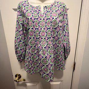 Talbots SP 100% cotton  floral top
